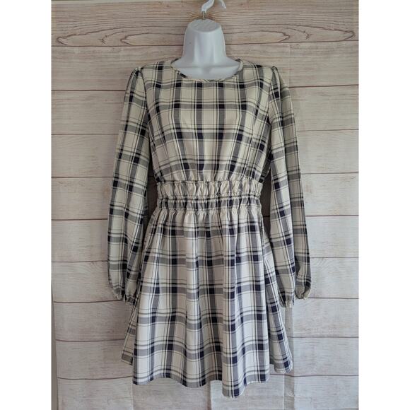 Lulus Tad Of Plaid Minidress Size Small - Picture 1 of 8